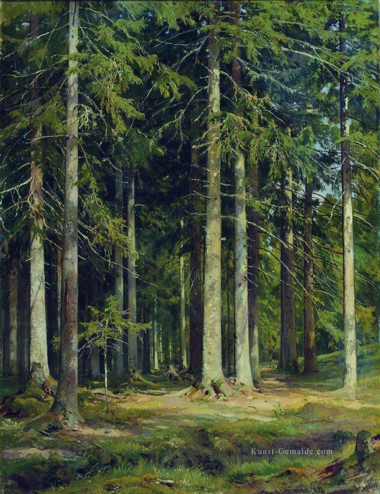 Tannenwald 1891 klassische Landschaft Ivan Ivanovich Ölgemälde